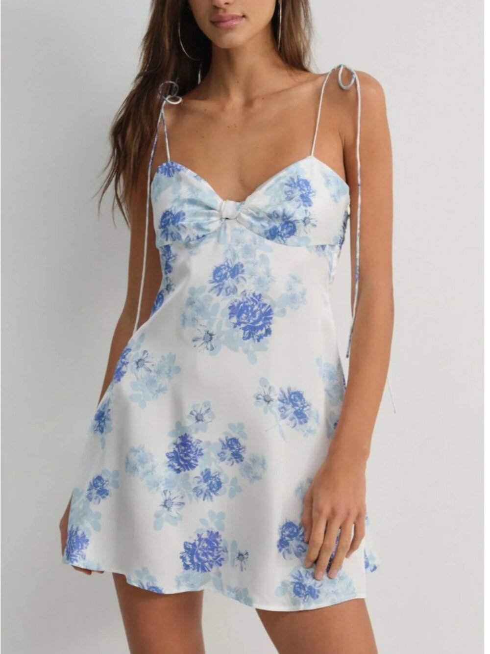 For Love & Lemons Adira Mini Dress - Blue